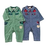 Piccolo (ピッコロ ) カバーオール (70～80cm) キムラタンの子供服 (34355-173) カーキ 70