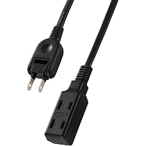 Amazon.co.jp: エレコム 電源タップ 延長コード 3個口 2m スイング