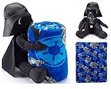 Star Wars Darth Vader Super Plush Cuddle Blanket and Character Pillow Toy - Kids [並行輸入品]