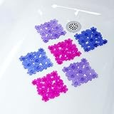 フラワーバス踏み板( 6 Per Pack with Suction Cups)ベリー色を