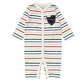 （ストンプスタンプ）StompStamp ボーダーロンパース:長袖/出産祝い/カバーオール/LEE★ 70 マルチ