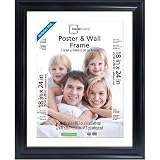 Classic Styles Mainstays Decor 22x28 Matted to 18x24 Wide Black Poster and Picture Frame by Mainstay