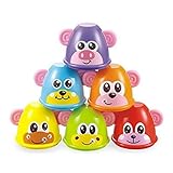 Nothing But品質: Cat & Mouse Bowling Set Toy for Toddlers withボールと6 Stackingピン