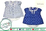 【子供服】 kids zoo (キッズズー) ストライプ・ドット柄Tオール 70cm，80cm W24744