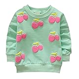 Brightup　幼児　女の子キャンディーカラースウェットプルオーバー、ロングスリーブtシャツ