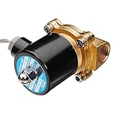 真鍮の DC 24 V 1/2 インチ電動ウォーター空気燃料ガスソレノイドバルブ
