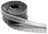 Duo Fast CS225HDG 2-1/4-Inch x .092 Ring Shank HDG 0 Degree Plastic Collated Coil Nails, 3600 Count 