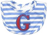Mud Pie Baby-Boys Newborn G Initial Boy Bib, Blue, One Size by Mud Pie