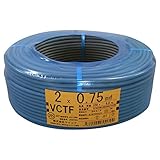 テイコク ビニルキャブタイヤコード VCTF 2CX0.75SQ 灰色 100m巻