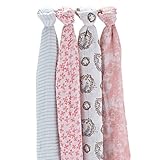 [ エイデンアンドアネイ ] Aden+Anais おくるみ 4枚セット モスリンコットン クラシックスワドル バードソング（2062） Classic Swaddles birdsong ベビー 新