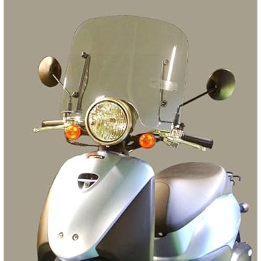 バイク用クリアピンク風防 取り付け金具付き Amazon | Z-FATHER 旭風防 クリア 短風防(緑布タレ
