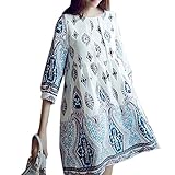 (マーシェル) Marshel マタニティ ワンピース　カジュアル　産前 産後 長く使える　半袖　おしゃれ 民族柄　ペイズリー M