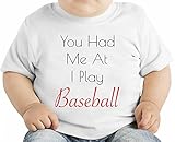 You Had Me At I Play Basketball Slogan オーガニックベビーTシャツ 12 - 18 Months