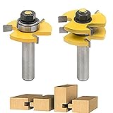 BESTOMZ ルータビット 木工用 切削工具 戸板彫刻 2点入り