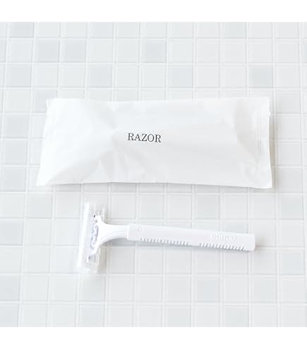 Amazon.co.jp: ホテルアメニティ 業務用 使い捨てカミソリ（2枚刃