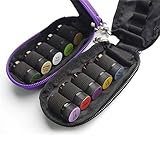mazimark-10 Bottles Essential Oils Carryケースホルダーストレージ旅行バッグW