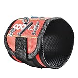 COOWOO Magnetic Wrist band Strap Screw DIY Tool Adjustable Velcro Fastener Drill Bits Washers with E