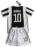 DYBALA # 10 Juventus 2017 – 2018 Youthsホームサッカージャージー&ショーツセット