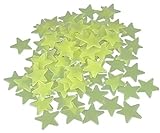 Qingsun 100個Star壁Glowingステッカーグローin theダークデカールforベビーキッズ子供部屋部屋寝室壁天井