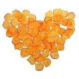 NSSTARシルクローズ花びらウェディングイベントと紙吹雪ブライダルパーティーフラワーガール装飾用( Oange +赤、2000pcs )