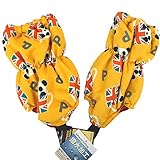 スノーカバー 足カバー 中綿入り フットカバー 雪よけ キッズ ベビー パンダ柄 S イエロー