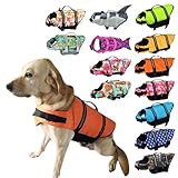 【24HOURS】ライフジャケット 犬 犬用 オレンジ ドッグ Dog ペット 安全 安心 セーフティ 小型犬 中型犬 大型犬 水遊び プール 海 川遊び 救命胴衣 フローティングベスト ライフベスト ペット用品 犬用品 浮き輪 ペットグッズ KM514G Mサイズ (x 1)