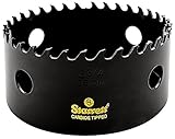 Starrett CT334 Steel High Performance Triple Chip Tungsten Carbide Tipped Hole Saw, Carbide Teeth, 3