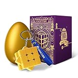 GAN 330 ミニキューブキーホルダー 3x3x3 Mini 立体パズル イースターエッグのおもちゃ 復活祭たまご キーチェーン 日常のストレス発散 ステッカーレス（色：イエロー）