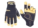 Custom Leathercraft 133L Workman Flex Grip Work Gloves, Large by Custom Leathercraft