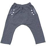 2018年 春物 ZOOMIC ズーミック 裏毛 丸マチアップリケ ロング丈パンツ グレー◇95cm