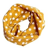 Tonsee ベビー 秋冬 ネックウォーマー 防寒 可愛い マルチカラー スカーフ 赤ちゃん用 (イエロー)