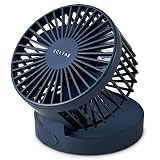 【2022年モデル】エレコム USB扇風機 エクリア flow flow 卓上 角度調整 折り畳み コンパクト 風量4段階 ムード・ネイビー FAN-U221NV