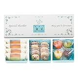 【出産祝】名入れ 焼菓子(ありがとうクッキー＆バーム＆ハートフィナンシェ)