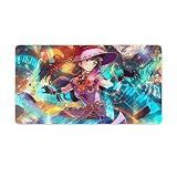 バンドリ！白金 燐子 超大型マウスパッド ミングマウスパッド デスクマット 人気 アニメ おしゃれ かわいい キーボードマット 折りたたみ可能 防水 滑り止 耐久性が良い プレイマット 快適操作性 パソコン 周辺機器 40X75cm