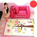 FADFAY Home TextileUnique Cartoon Owl CarpetDesigner Pink Fairy Girls Rug For Living RoomDelicate Bu