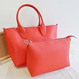 トートバッグ ショルダーバッグ ハンドバッグ ３Ｗａｙバッグ ポシェット付 ２点セット レッド No.22629 レディースバッグ Shoulder-handbags Tote bag Porch