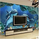 Sproud 大規模な深い海の背景鯨デザイン 3 D 魚クマノミデザイン Papel De Parede 300 Cmx 210 Cm の壁紙海の学校