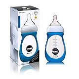 Joovy Boob Glass Bottle and Sleeve, Blue, 8 Ounce by Joovy