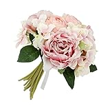 Fenteer ウェディング用　花嫁　ブライドメイド　ブーケ　人工　花束　牡丹