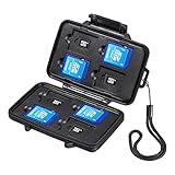 サンワサプライ(Sanwa Supply) メモリーカードケース 防水・防塵 IP55相当 (SDカード・microSDカード用) 最大16枚収納 ブラック FC-MMC29BK