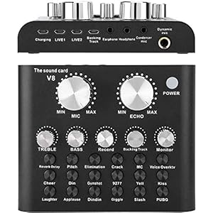 Femate Bluetooth エフェクターボード ボイスチェンジャー 3.5mmオーディオインターフェース ミキサー…