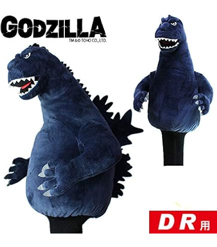 ダグ付き　ゴジラ　GODZILLA 1995 ゴルフカバー　ぬいぐるみ Amazon.co.jp: 東宝(TOHO) ゴジラ（1995）ゴルフカバー : スポーツ