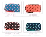 Mutell（TM）女性新しいファッションブランドトラベルメイクアップバッグ枕ドットジッパー化粧品バッグ多機能ポータブルトイレタリーストレージオーガナイザー