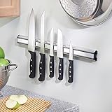 mDesignキッチンwall-mount磁気ナイフホルダーストリップのナイフのための、食器 – 2パック、ステンレススチール、18 "