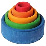 Grimm's Spiel & Holz Design（グリムス社） コップかさね ブルー【GRI-10350】