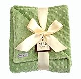 MEG Original Green Minky Dot Baby Blanket by MEG Original