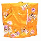 着物ひととき 七五三 3歳 女の子 着物 黄 花 鞠 ii3251a05 中古