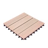 人工木　ウッドパネル　タイプB　9枚セット　ブラウン