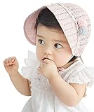 (ラボーグ)La Vogue ベビー ボンネット 帽子 ハット 中空 キッズ サンバイザー 子供 キャップ 赤ちゃん 女の子 男の子 UVカット 日焼け止め つば広 ピンク