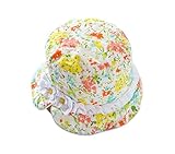 (ピーキー)Peigeeベビー用ハット つば広 赤ちゃんキャップ サファリハット キッズ 帽子 子供サンバイザー フィッシャーマンハット 花柄 ジーンズ風 女の子 男の子 男女児 紫外線 UVカット 